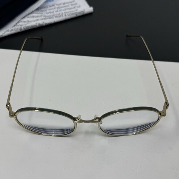 warby parker garrison m 1709 Polished Gold Ivy Round Eyeglasses Frames 50-19 140 - Picture 11 of 15